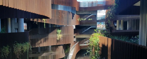 courtyard of ENR2 building
