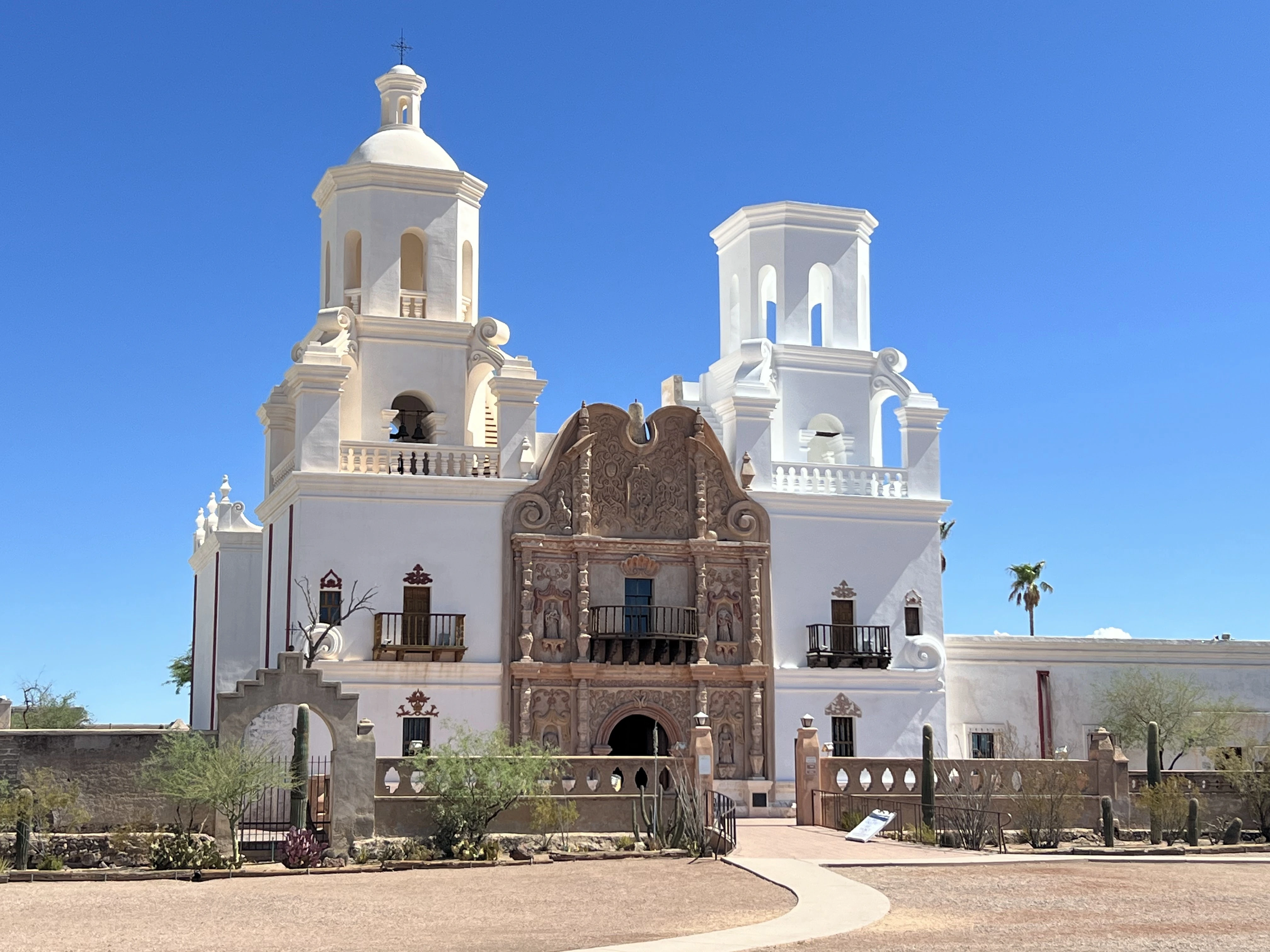 White church.
