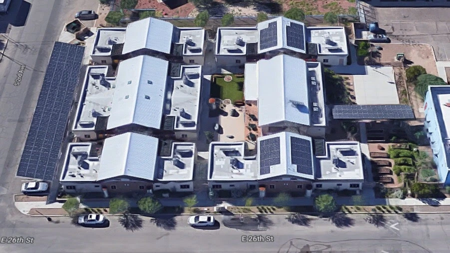 Aerial image of neighborhood