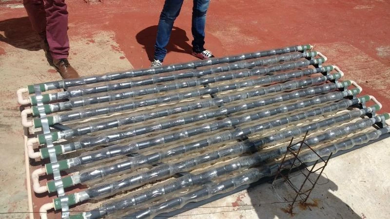 Self-built solar heater