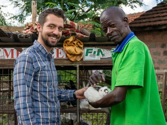 Jake Meyers and Francis Wachira in Kenya