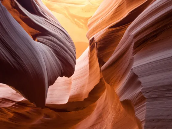 Antelope canyon walls