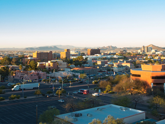 Landscape of UA and surrounding Tucson community
