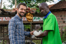Jake Meyers and Francis Wachira in Kenya
